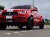 Ford Ranger Roja Modificada Estilo Mustang